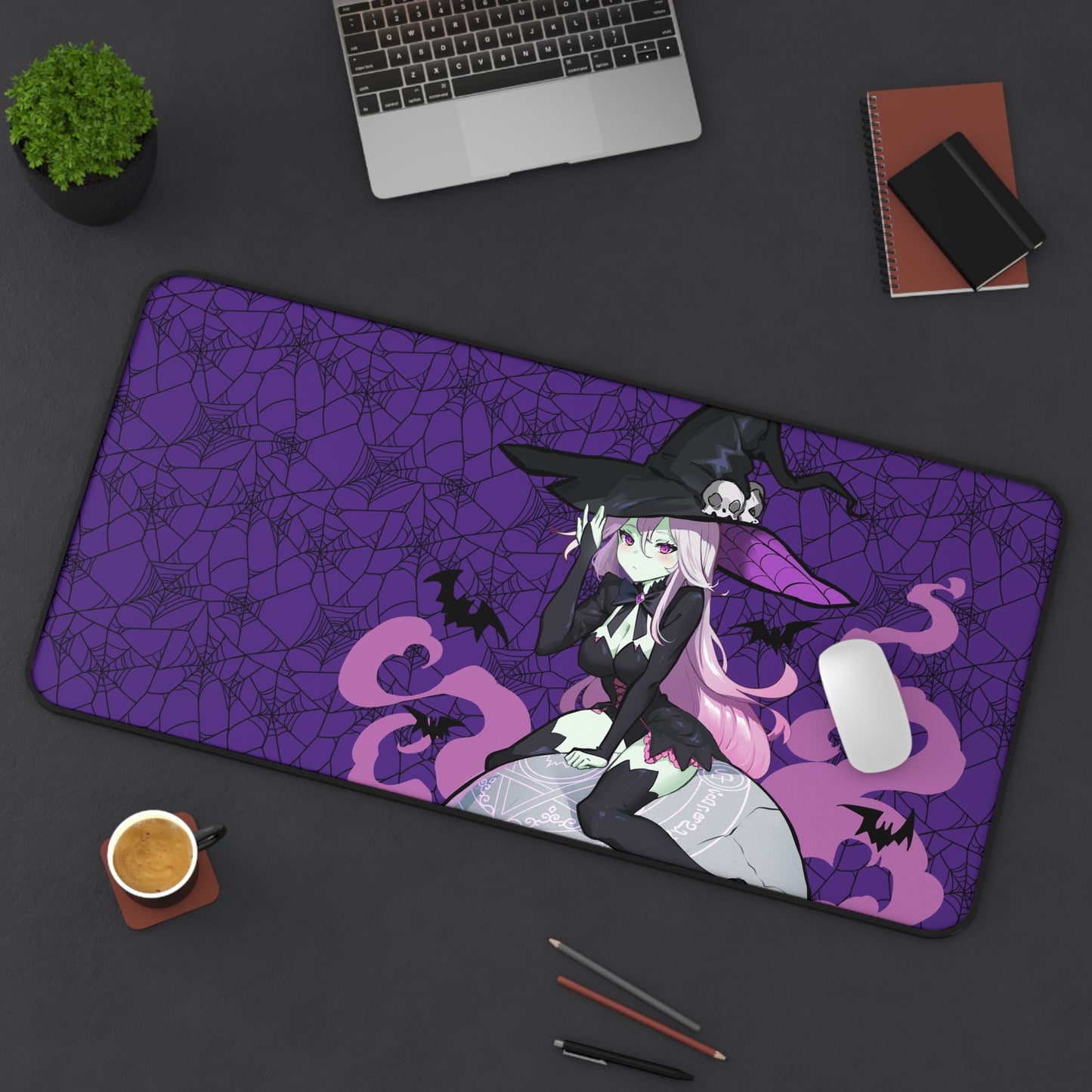 SkullRider Witch Desk Mat