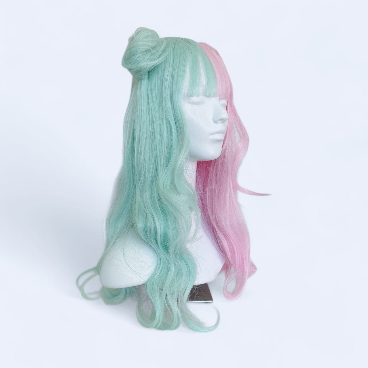 Pink & Mint Fairy Puff Wig
