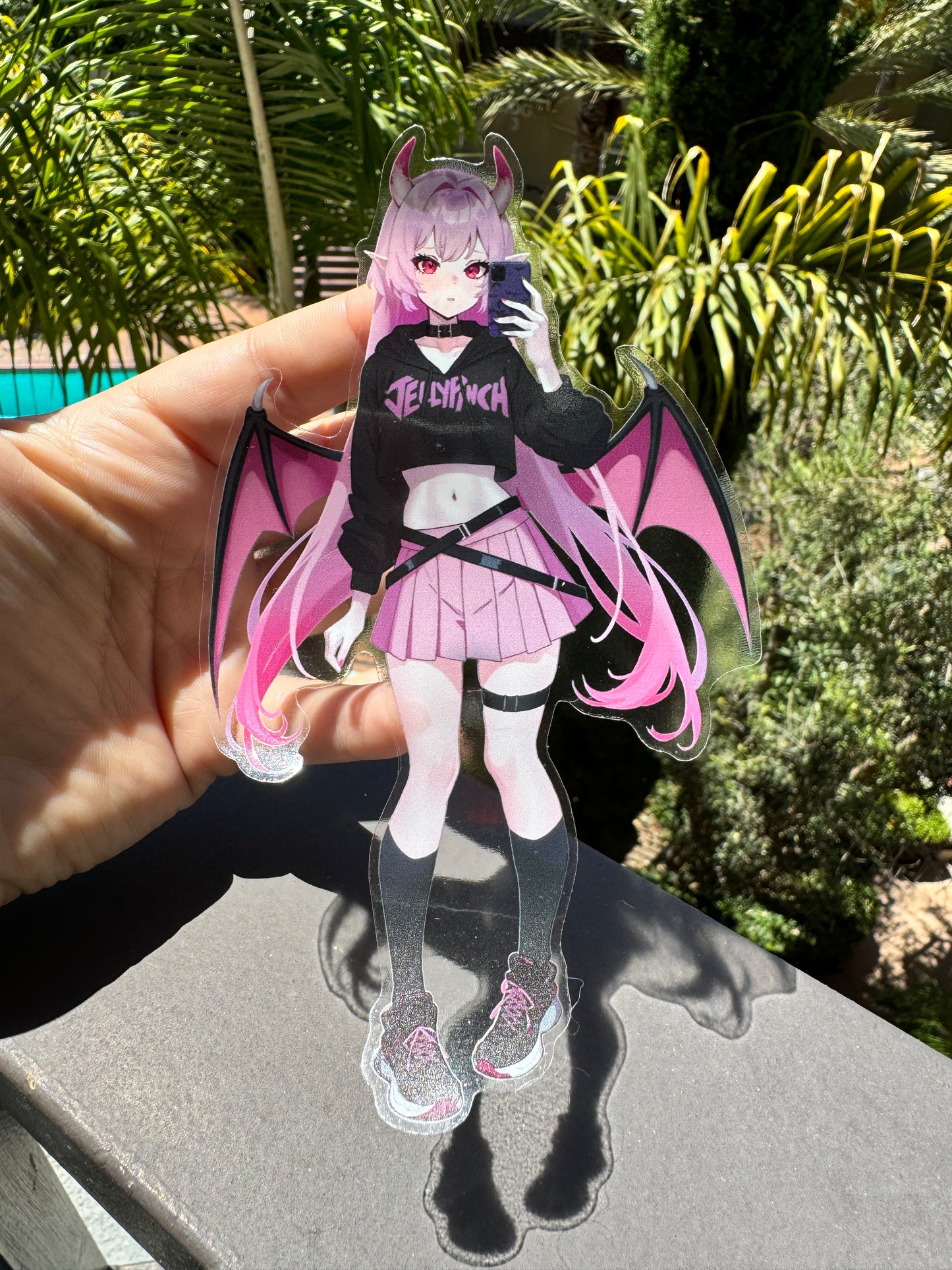 Succubae Selfie Sticker (Transparent)