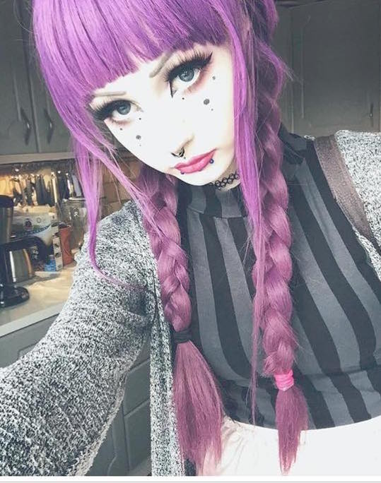 Grim Cherry Wig 75cm Heat Resistant - peachiieshop