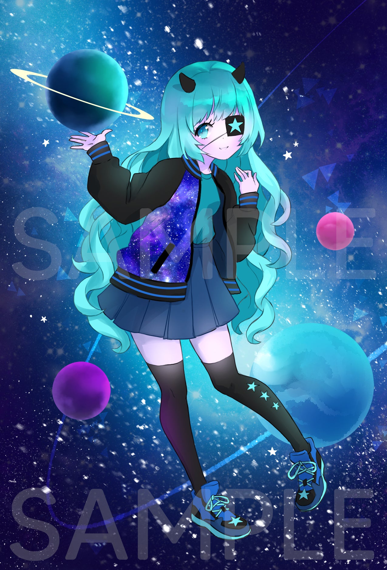 Holographic Kria Postcard Print