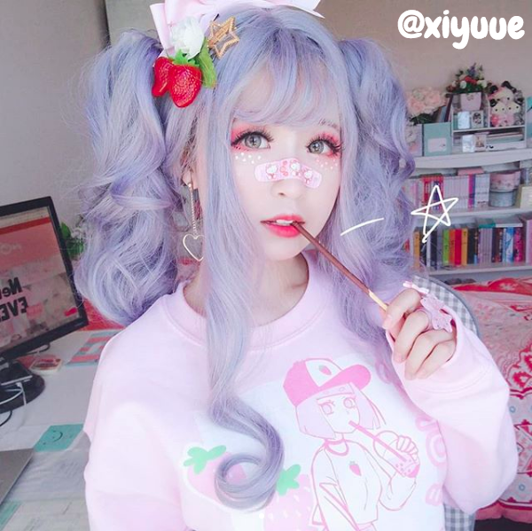 'ICHIGO MILK TEA / いちごミルク/ Strawberry Milk Tea Sweater Pink by Fawnbomb - peachiieshop