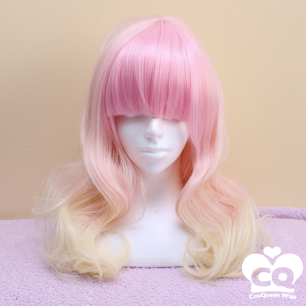 Strawberry Lemonade Wavy Heat Resistant Wig 60cm - peachiieshop