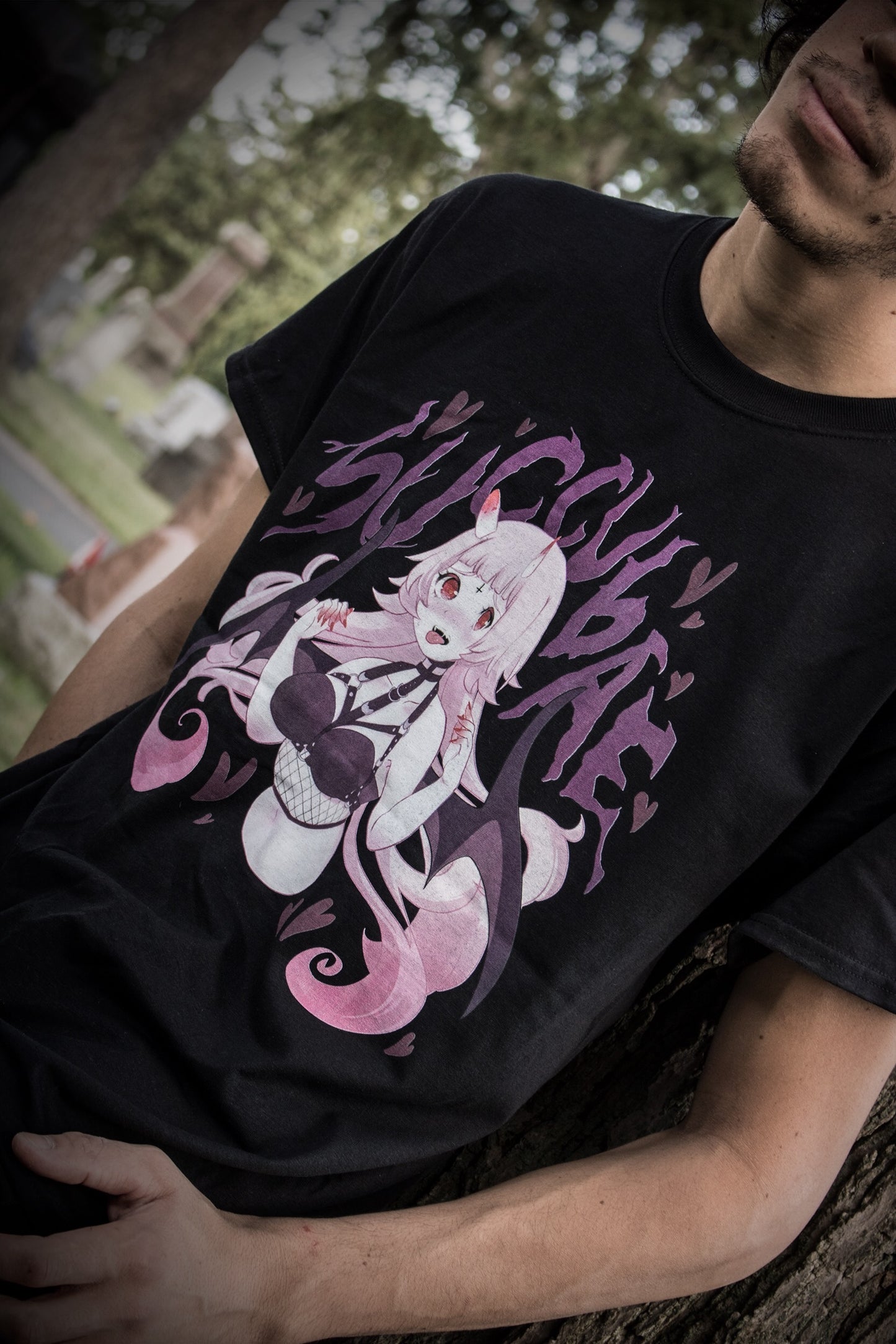 Succubae T-Shirt (Black) by fawnbomb