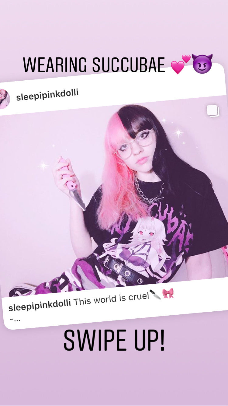 Succubae T-Shirt (Black) by fawnbomb