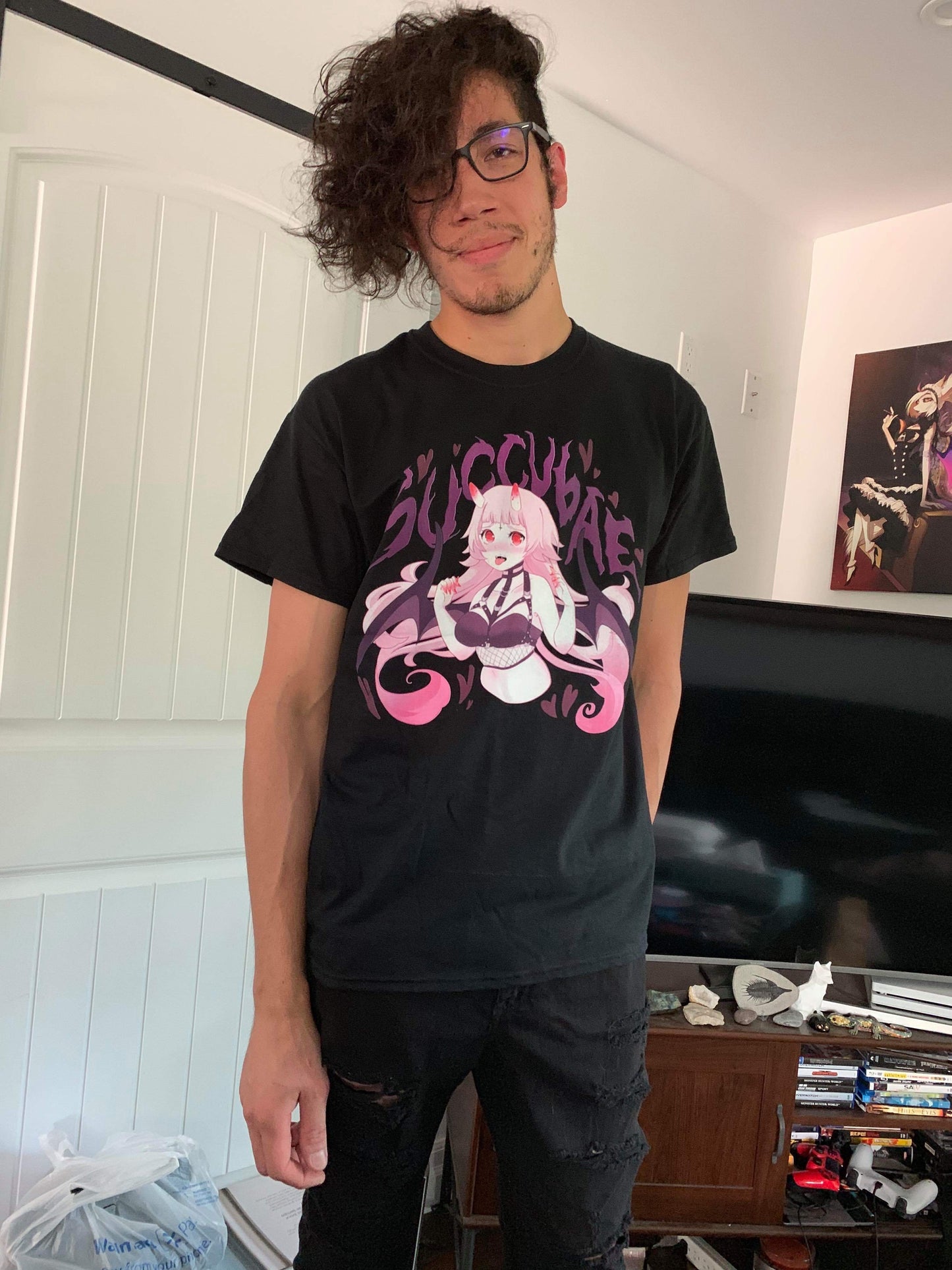 Succubae T-Shirt (Black) by fawnbomb