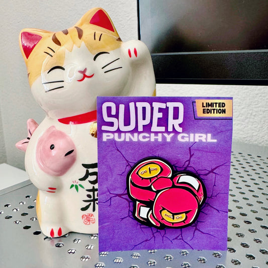 Super Punchy Girl Pin