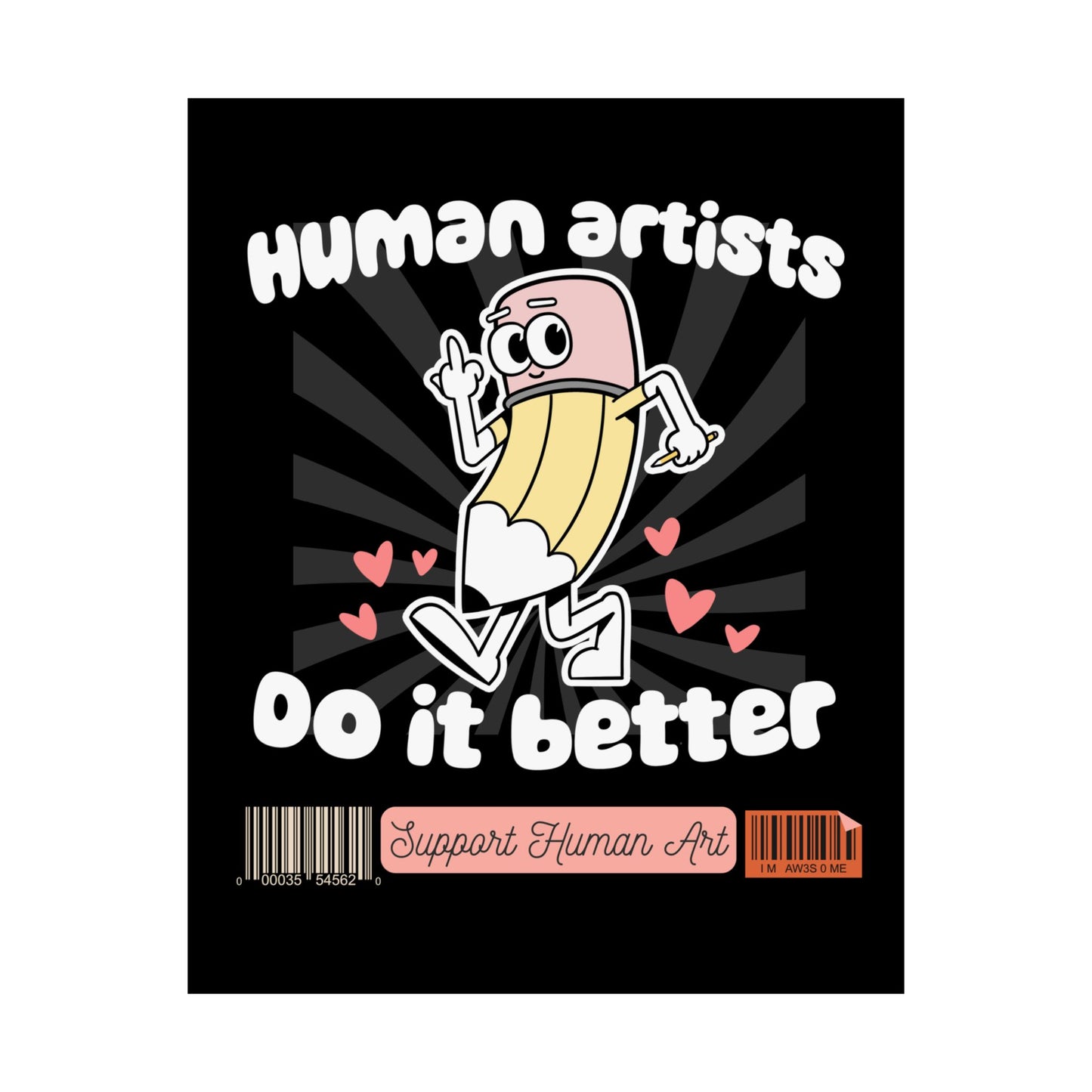 Human Artists Do It Better Poster