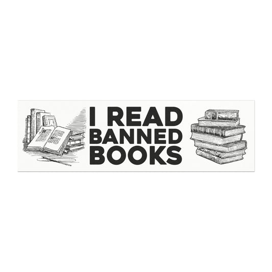 I Read Banned Books Car Magnet
