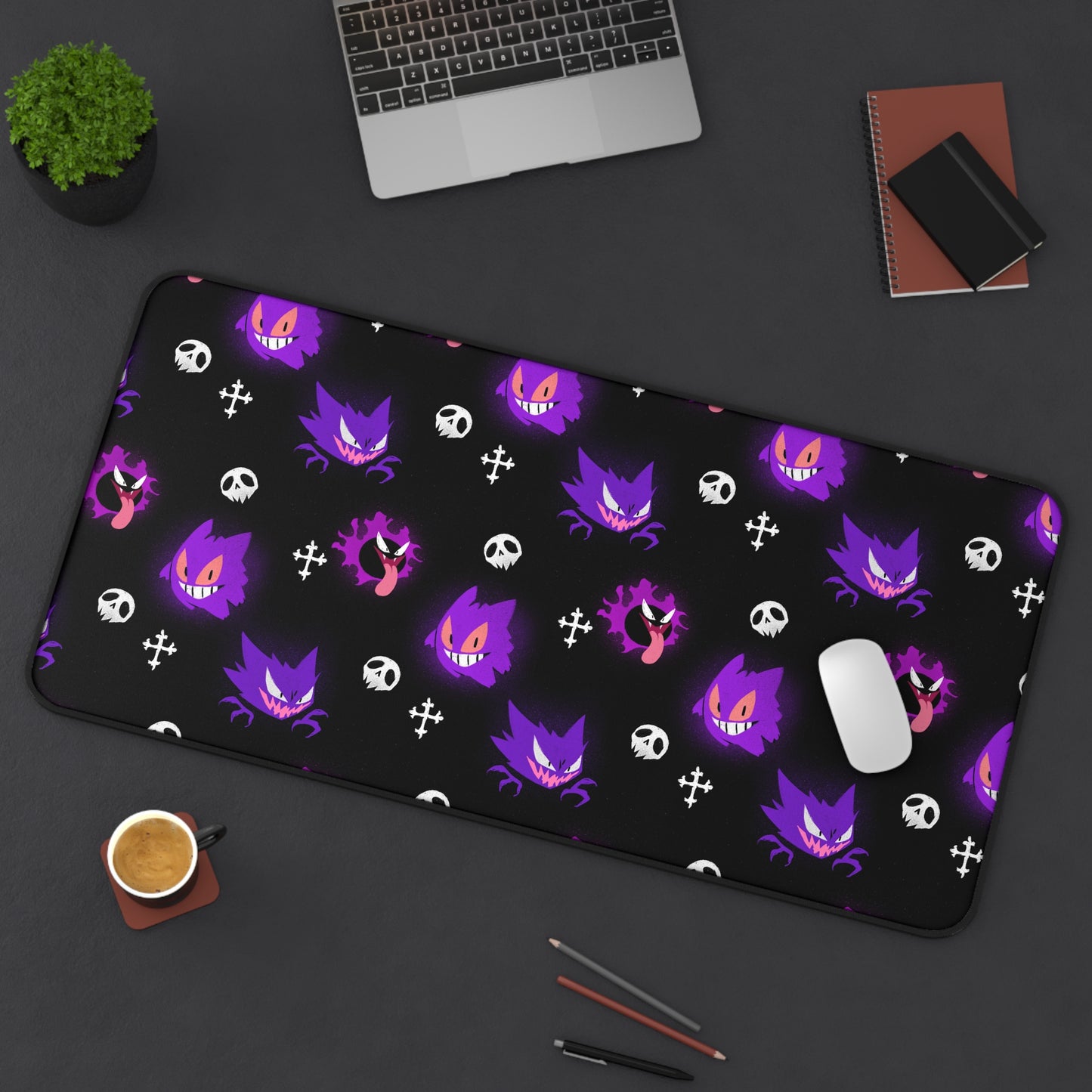 Ghost-type friends Desk Mat