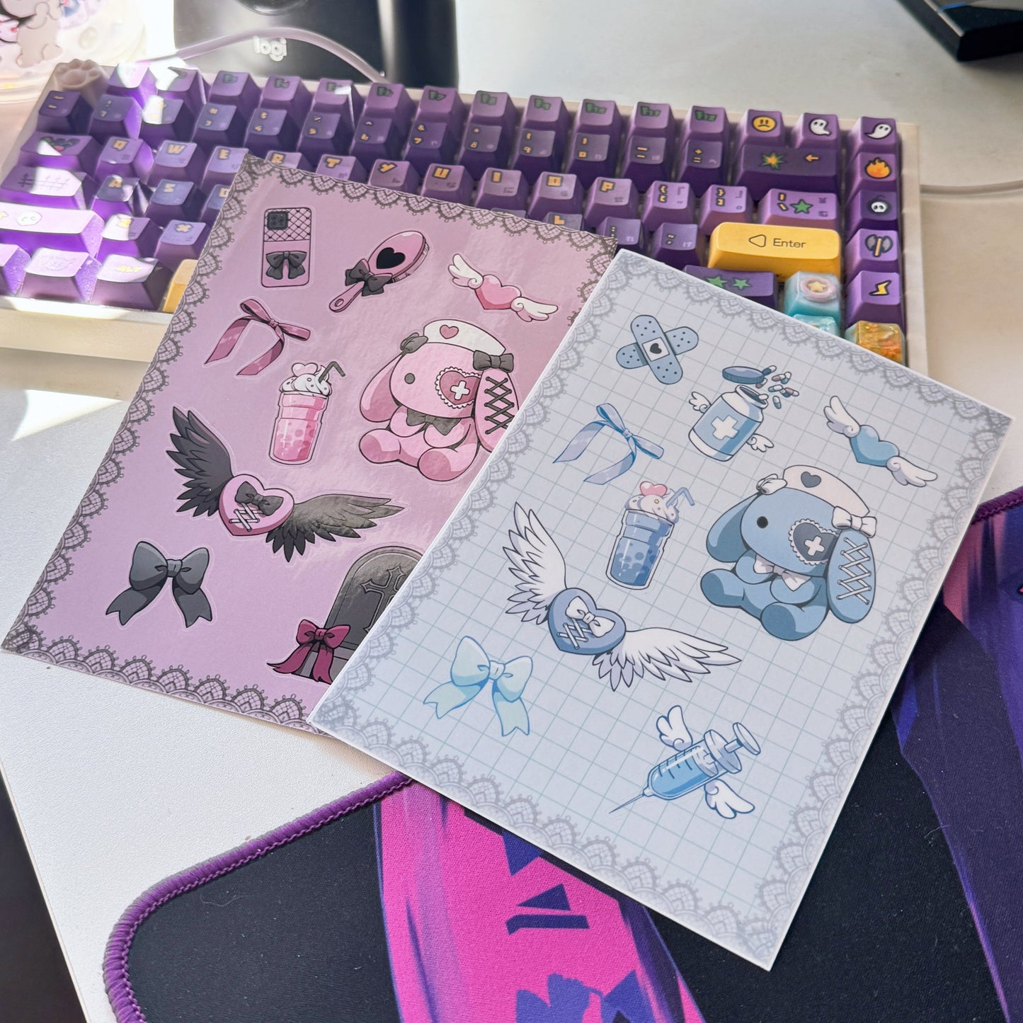 Jirai kei / Tenshi Kaiwai Sticker Sheets