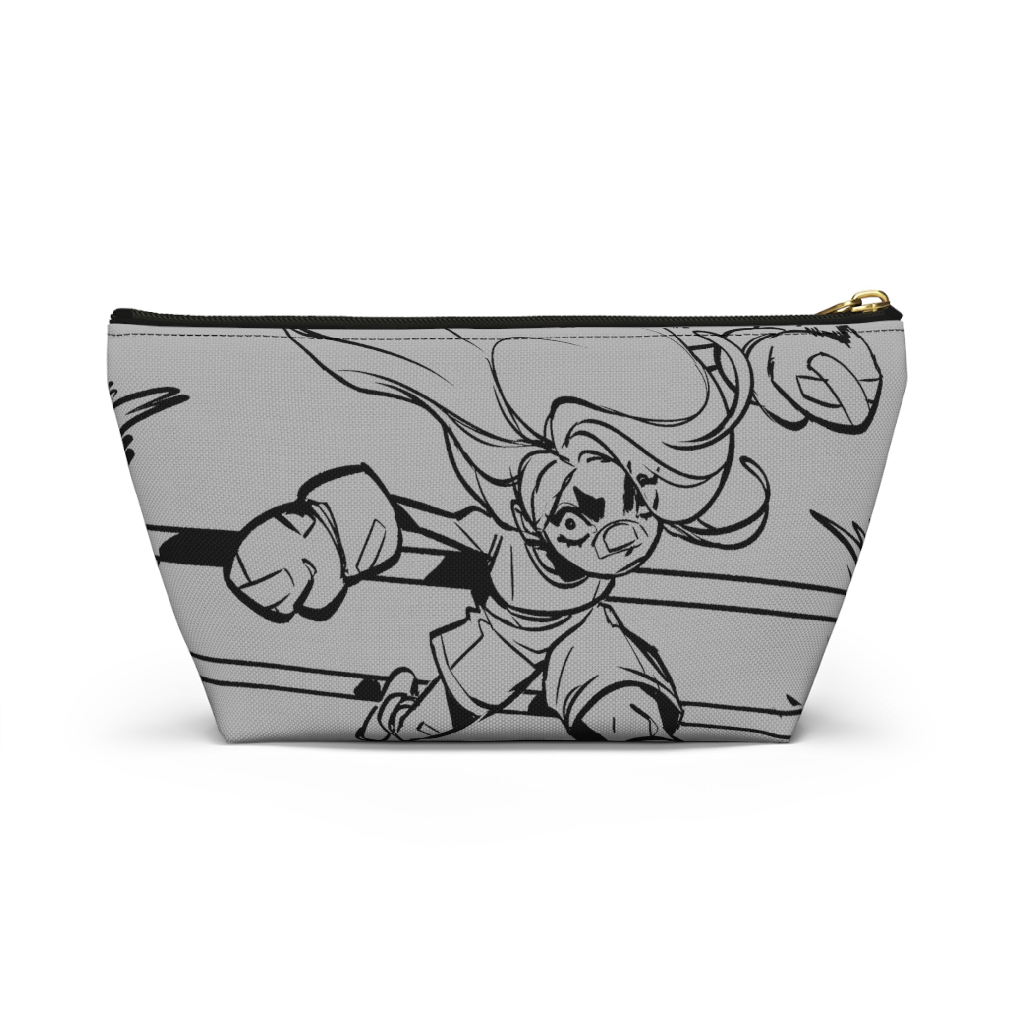 Super Punchy Girl Pouch (Grey)