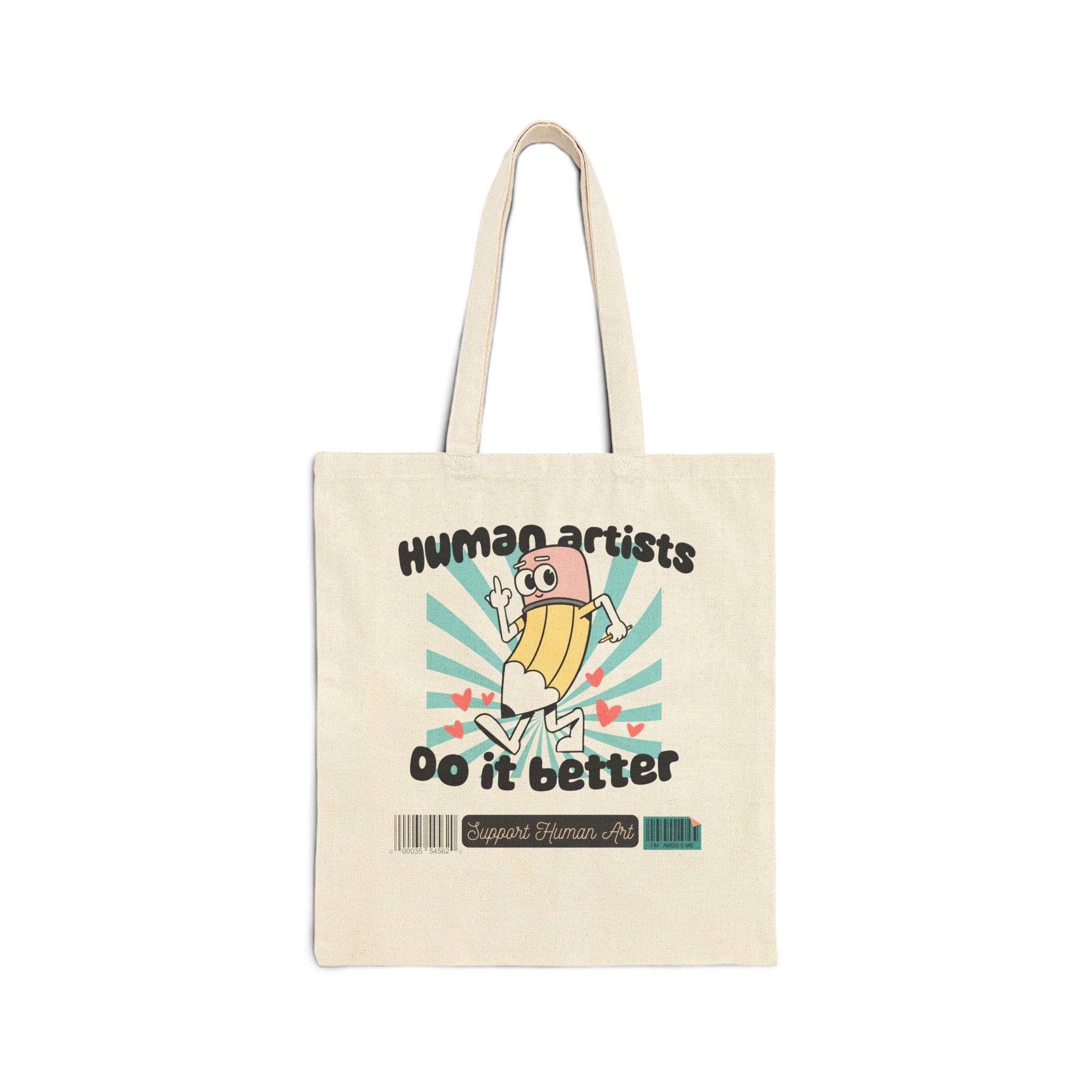 Human Artists Do it Better Tote Bag