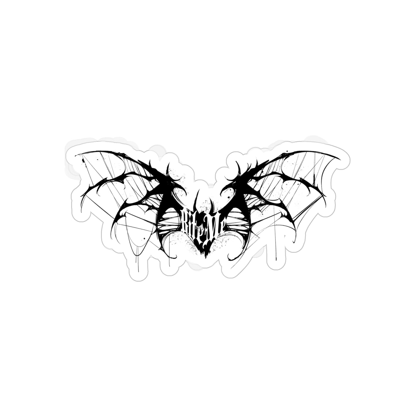 Transparent Bite Me Sticker