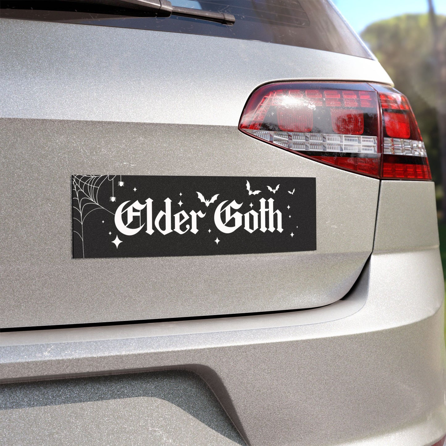 Elder Goth Car Magnet