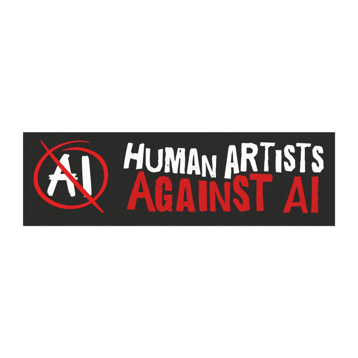 Human Artists Against AI Car Magnet
