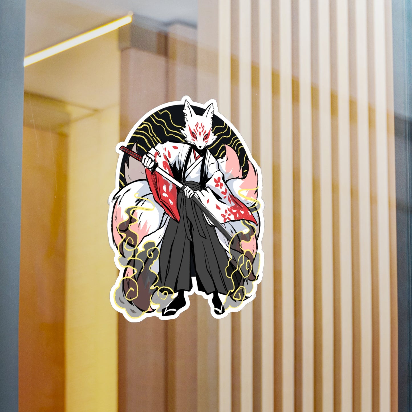 Kitsune Fox Ren Sticker