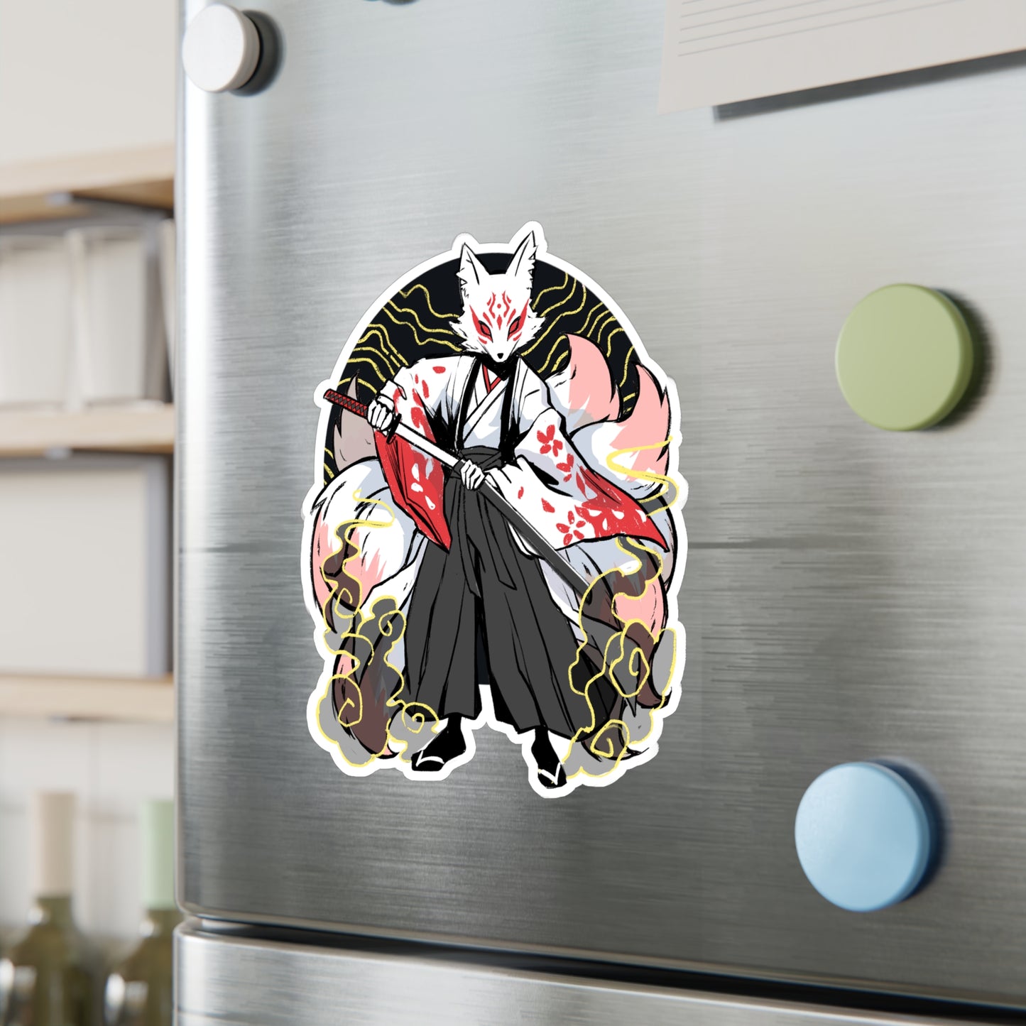 Kitsune Fox Ren Sticker