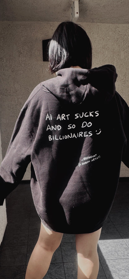 Jellypinch Hoodie - AI & Billionaires Suck :)