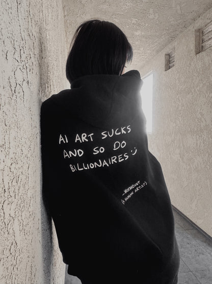 Jellypinch Hoodie - AI & Billionaires Suck :)