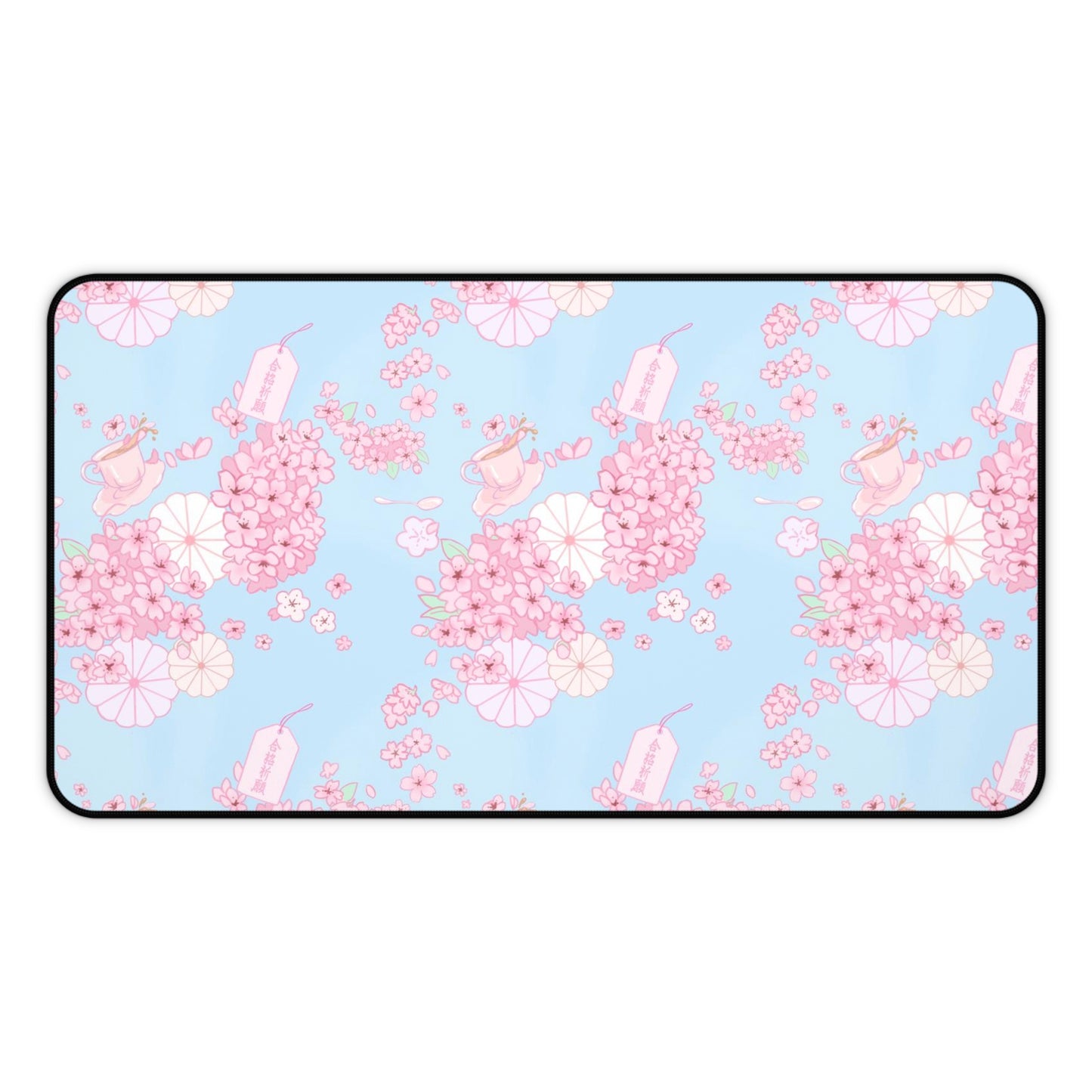 Sakura Teatime Desk Mat (Blue)