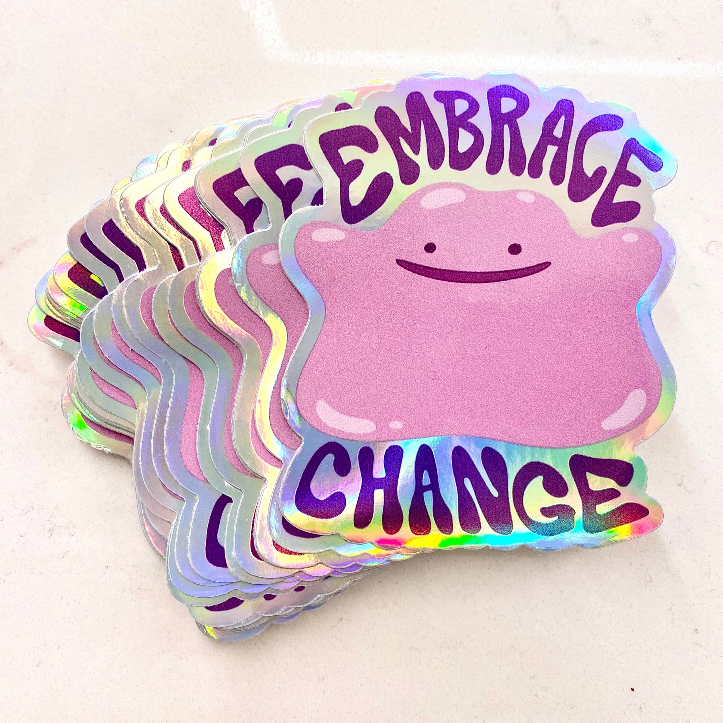 Embrace Change Ditto Sticker (Holo)