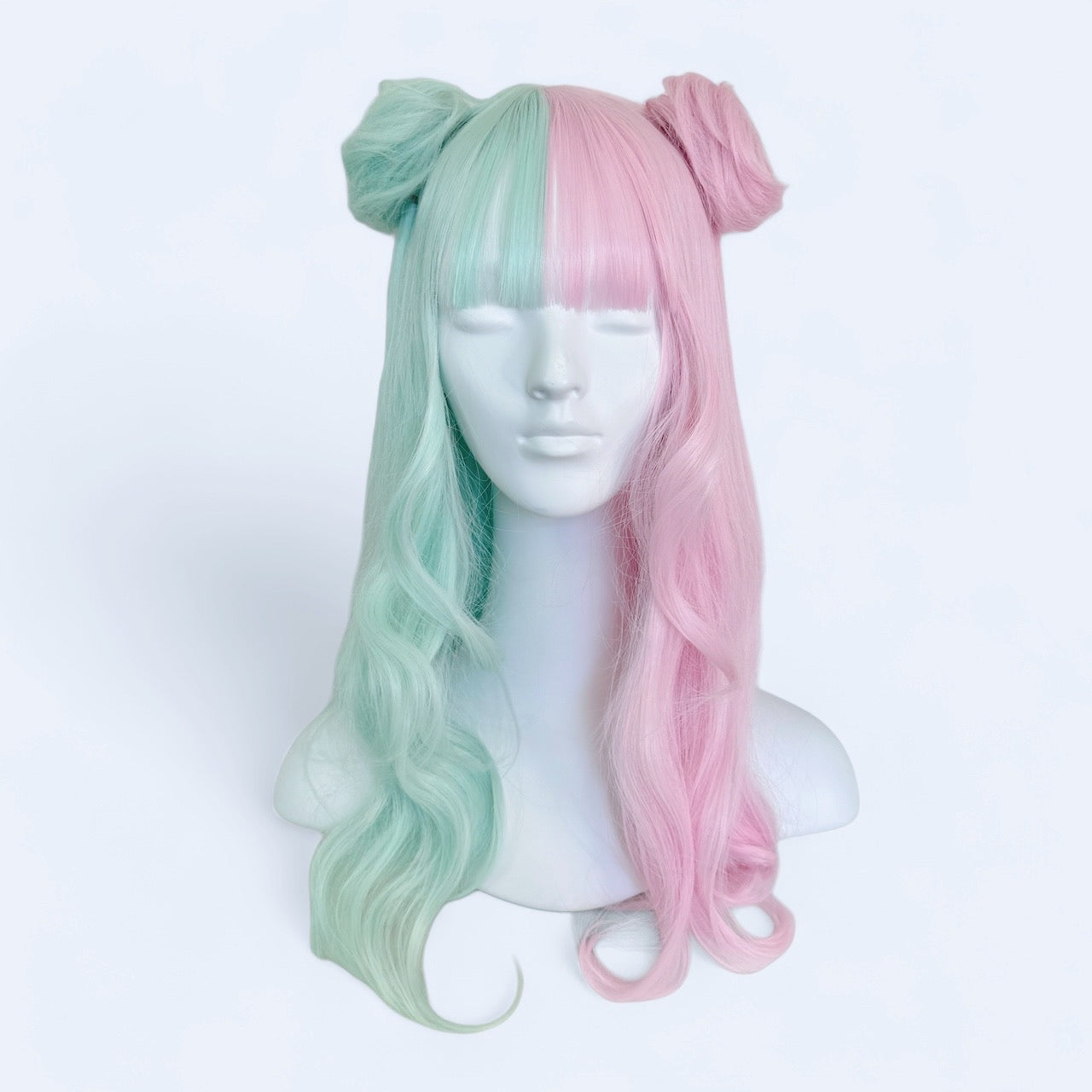 Pink & Mint Fairy Puff Wig