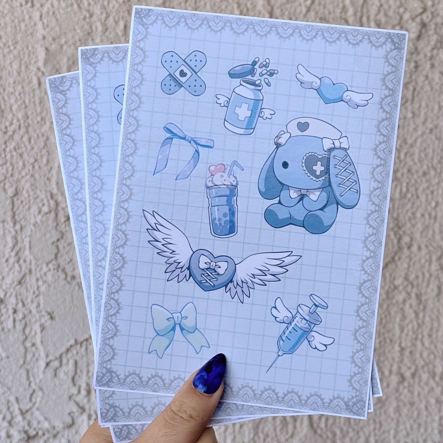 Jirai kei / Tenshi Kaiwai Sticker Sheets