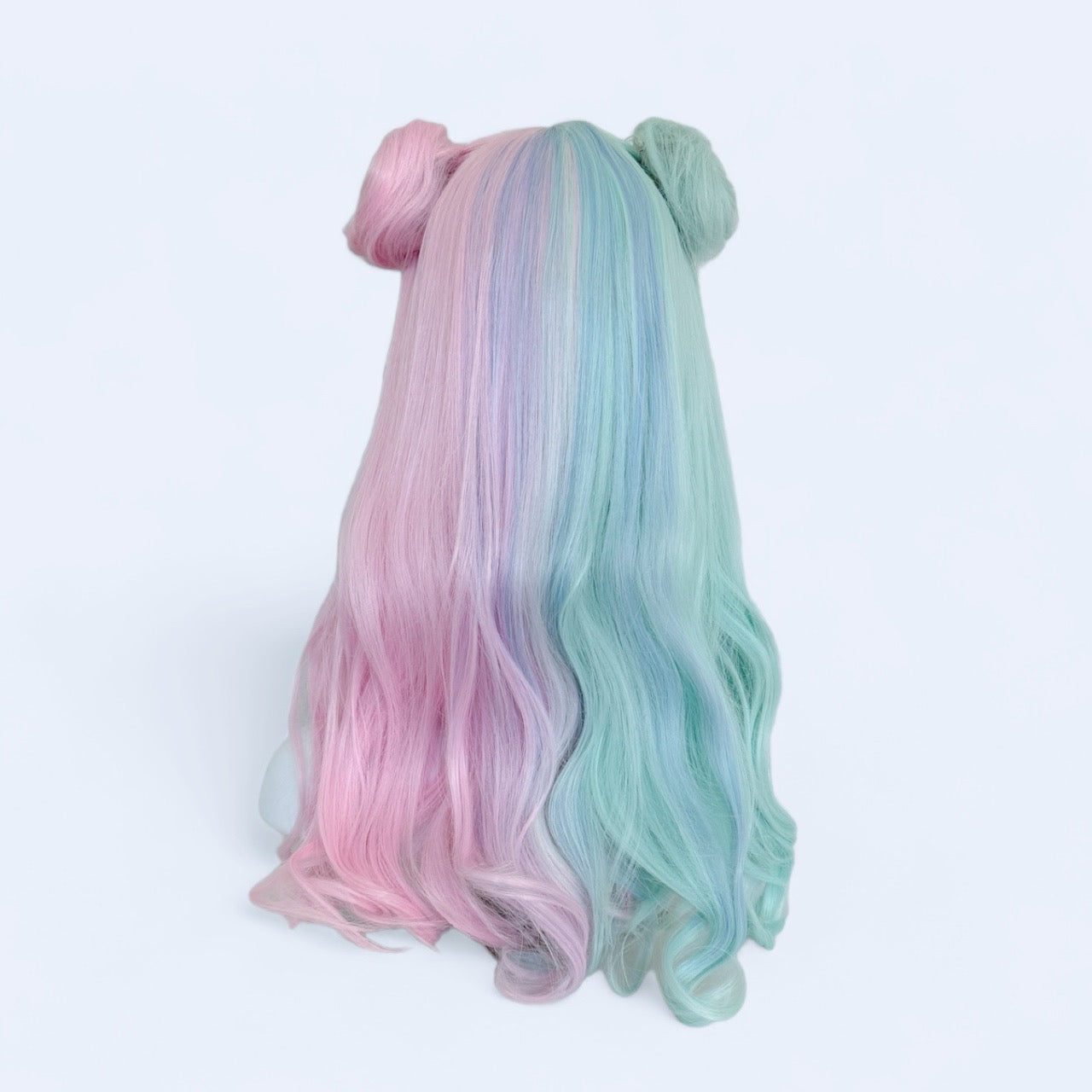 Pink & Mint Fairy Puff Wig