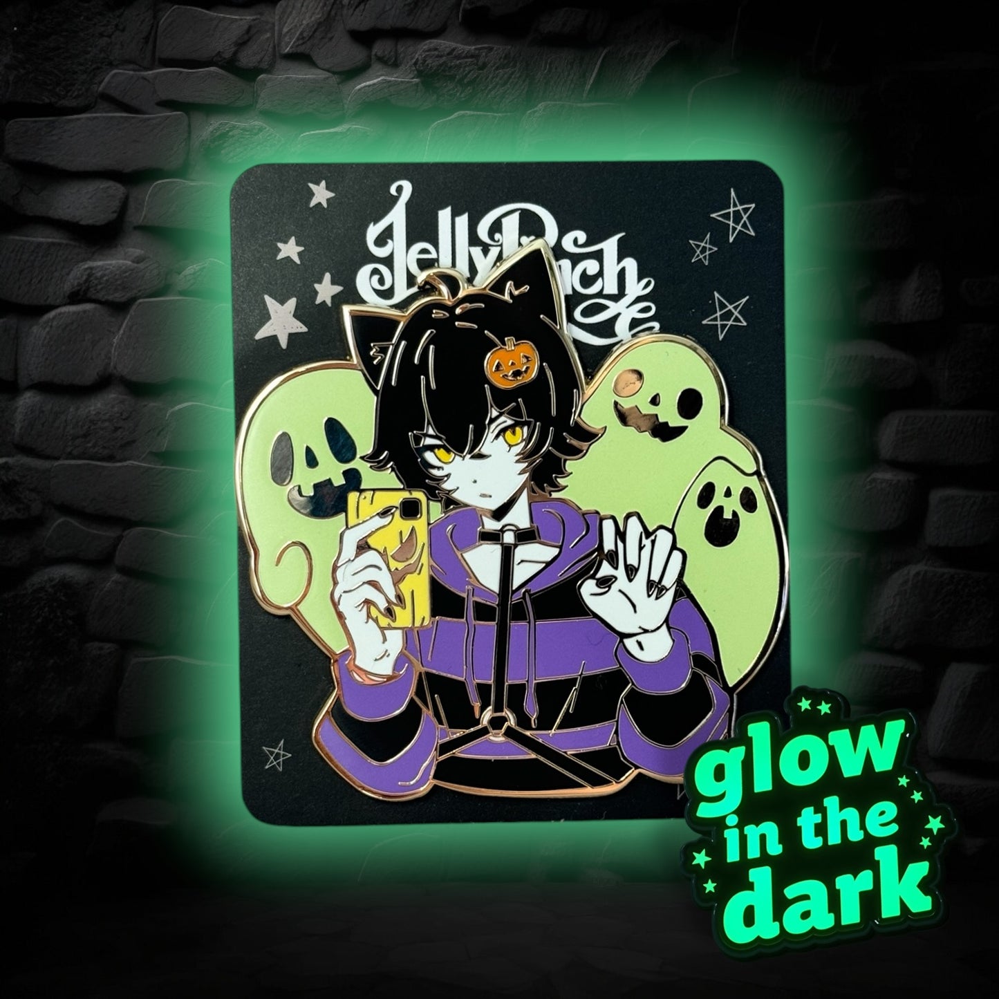 Takumi’s Halloween Pin (Glow in the Dark)