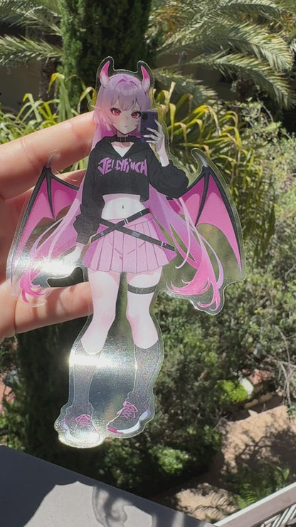 Succubae Selfie Sticker (Transparent)
