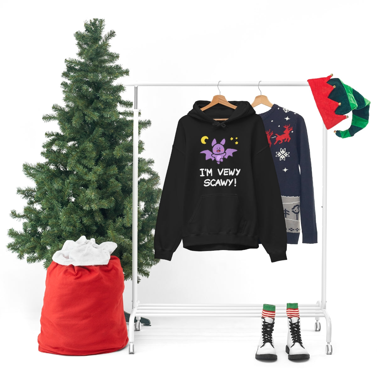 I'm Vewy Scawy Gummi Hoodie (Black/Purple)