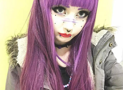 Grim Cherry Wig 75cm Heat Resistant - peachiieshop