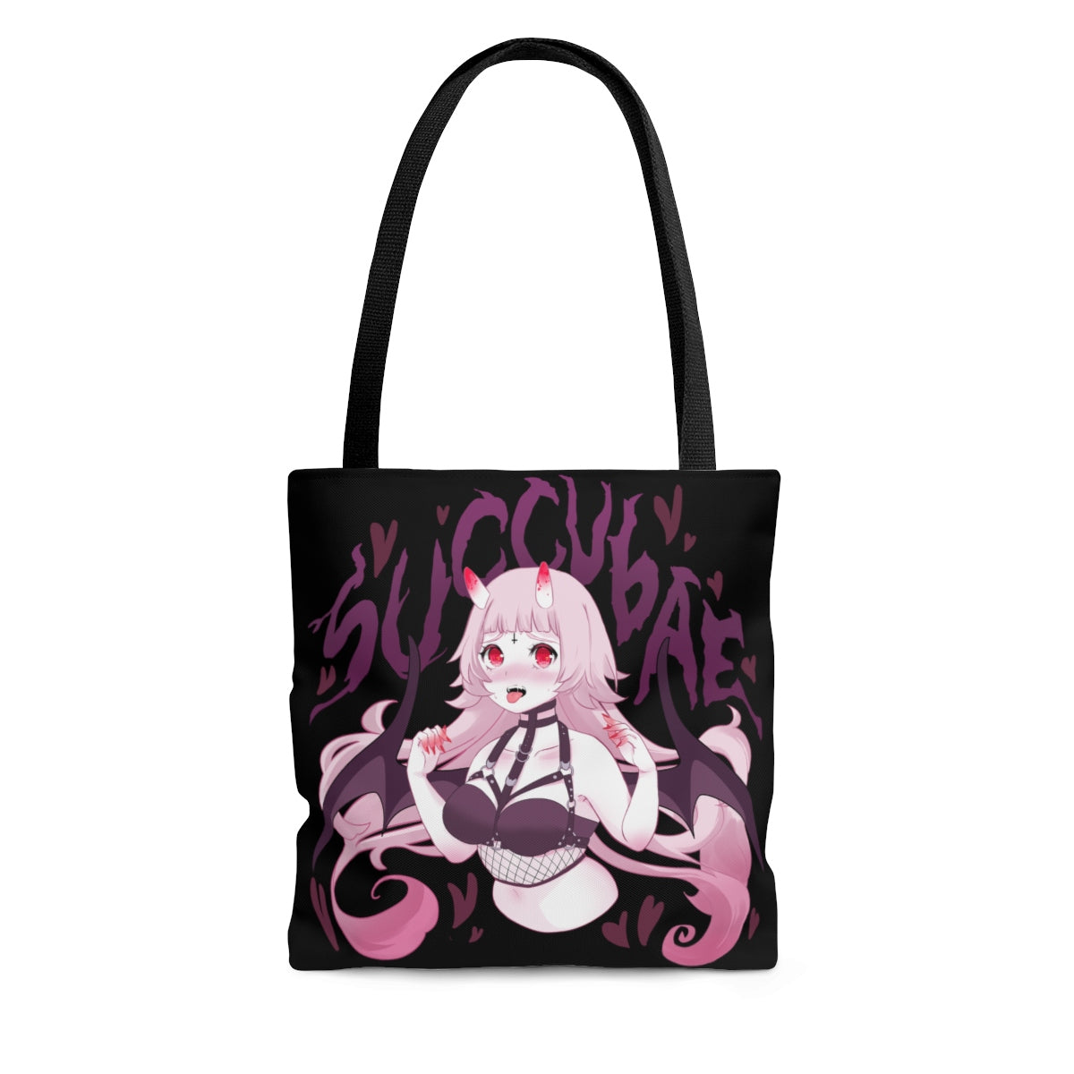 Succubae Tote Bag (Black) by fawnbomb - peachiieshop