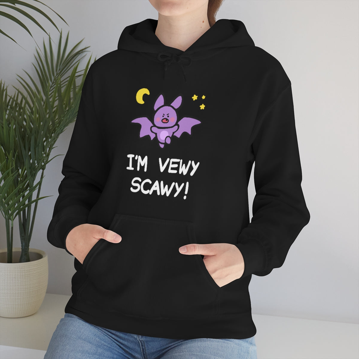 I'm Vewy Scawy Gummi Hoodie (Black/Purple)