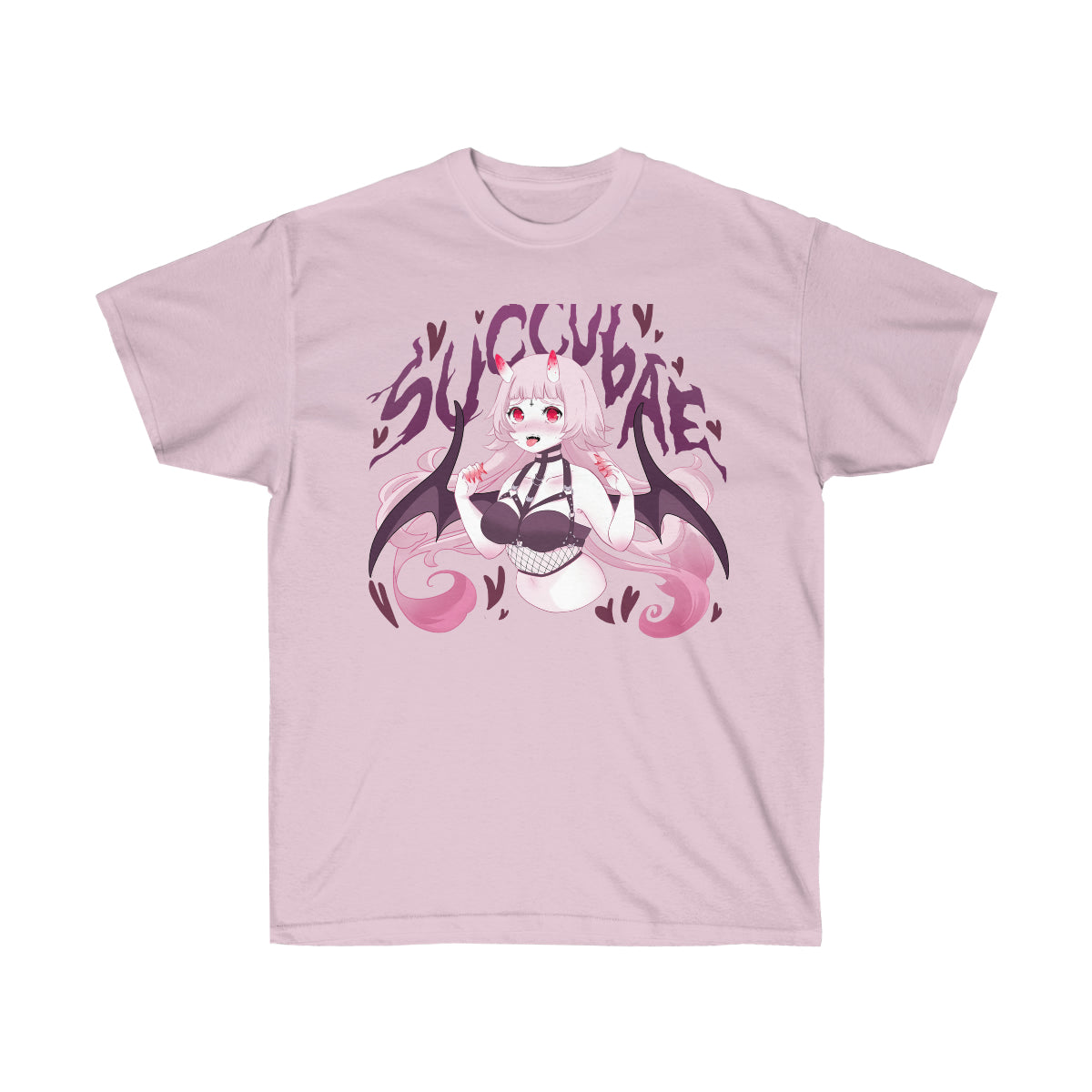 Succubae T-Shirt (Pink) by fawnbomb
