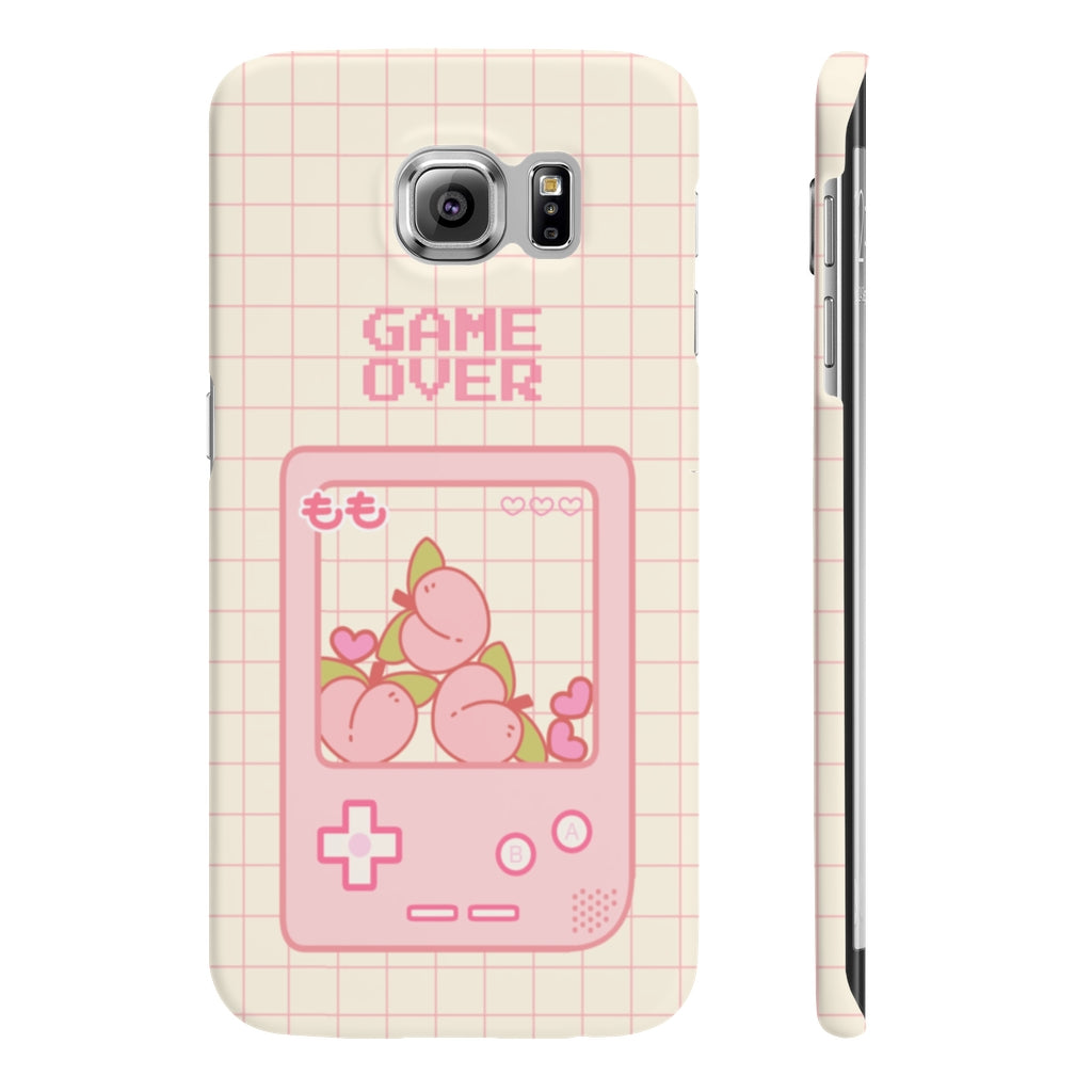 Game Over Peach Phone Case (samsung, iphone, huawei +100 more)