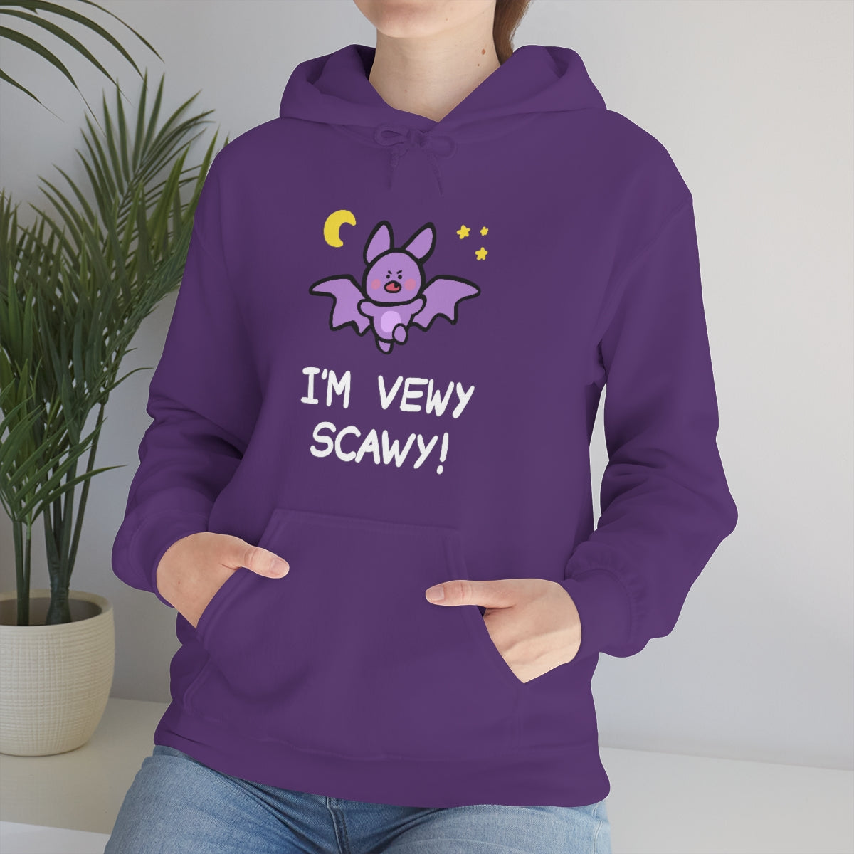 I'm Vewy Scawy Gummi Hoodie (Black/Purple)