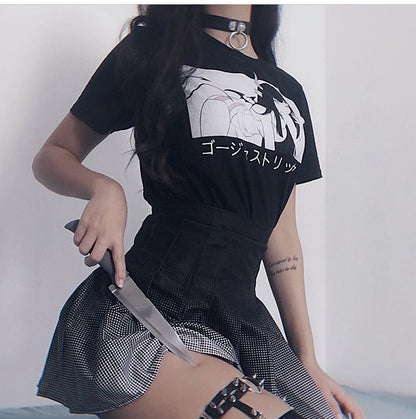 'GORGEOUS TRICK' T-Shirt (Black) by fawnbomb