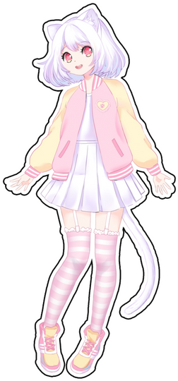 Mieko 4 inch Sticker (Front)