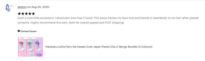 Pastel Fairy Kei Clip in Bangs - Peachiie Shop