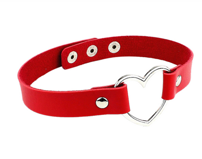 Pastel Goth Heart Choker