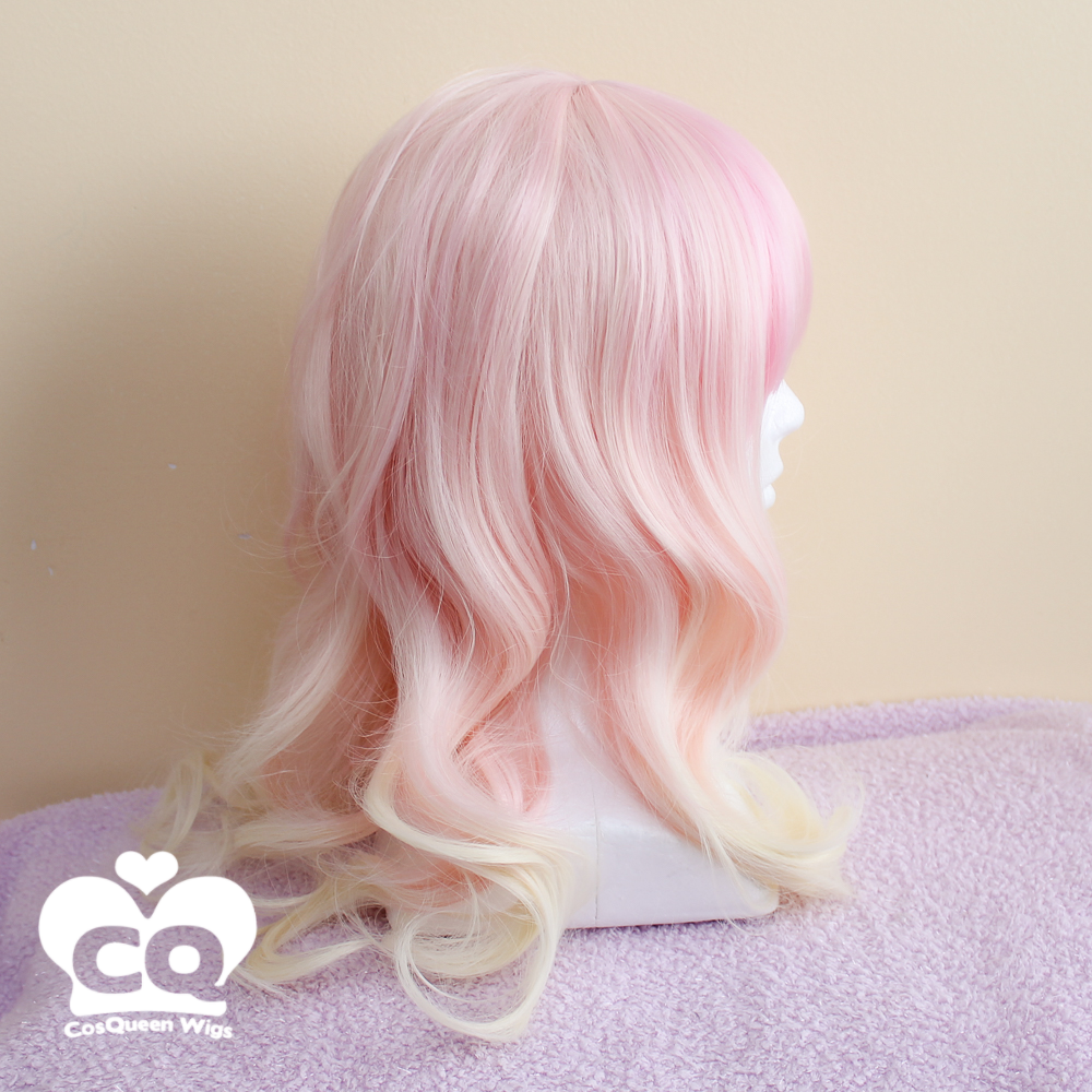 Strawberry Lemonade Wavy Heat Resistant Wig 60cm - peachiieshop