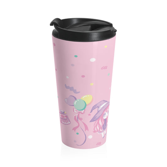 Baby Baphomet Birthday Travel Mug - peachiieshop