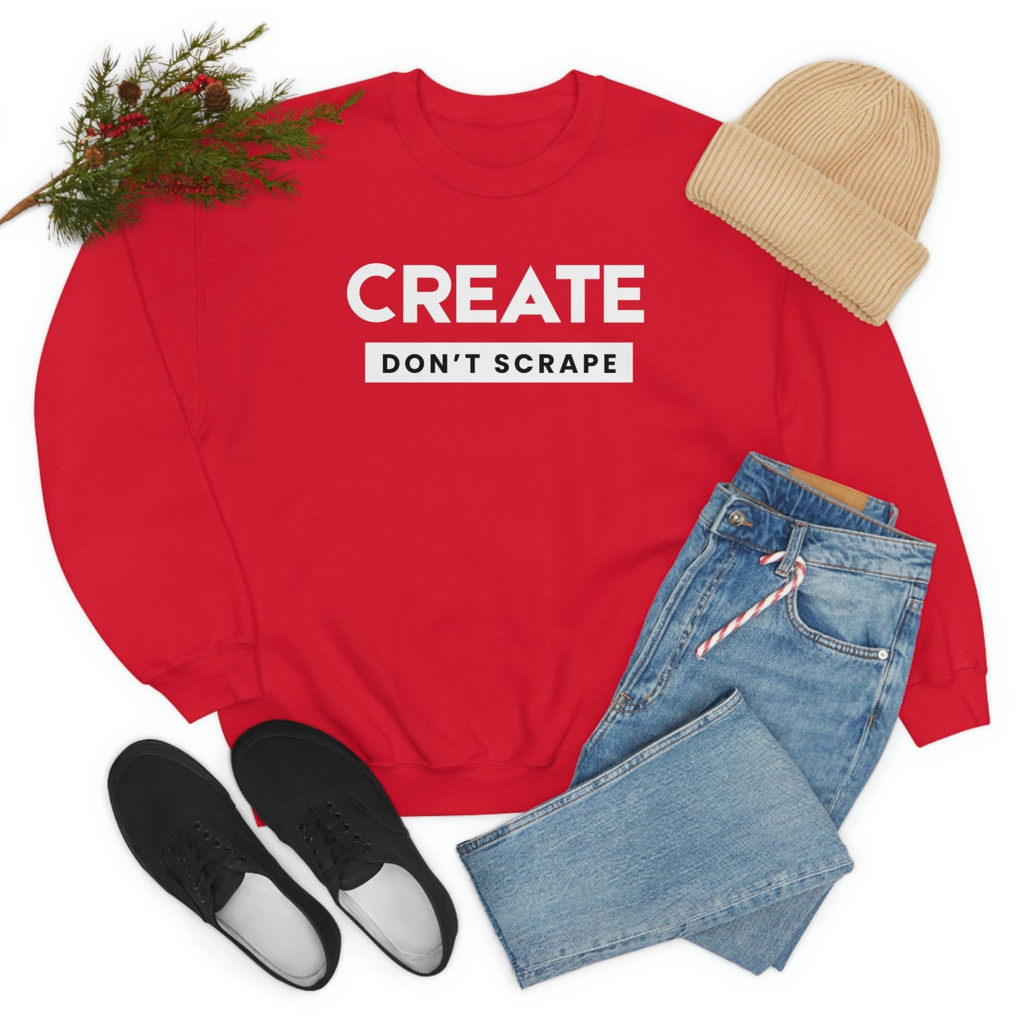 Create Don't Scrape Sweater