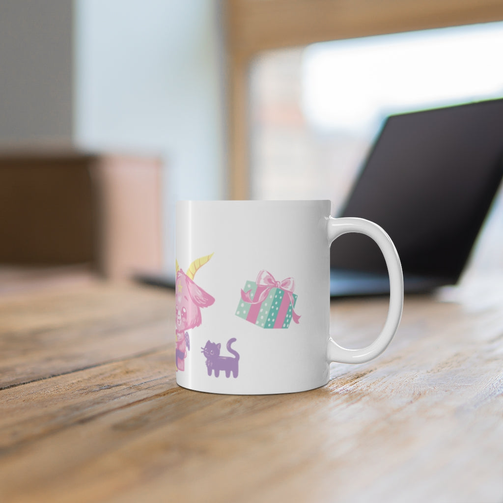 Baby Baphomet's Birthday Ceramic Mug