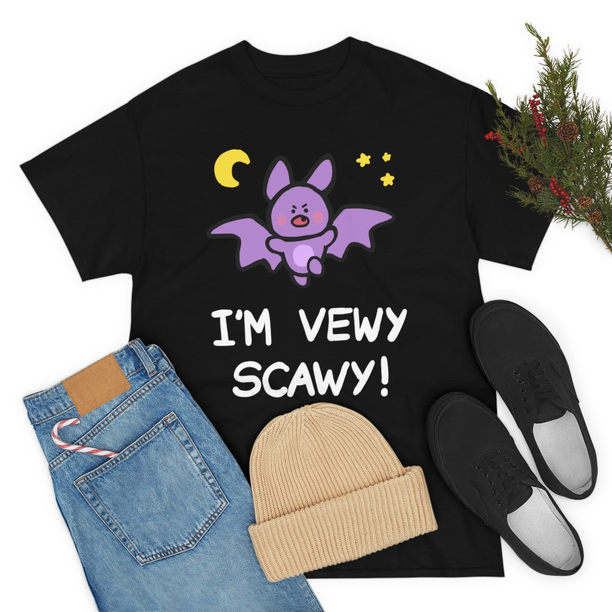 I'm Vewy Scawy Gummi Tee (Black)