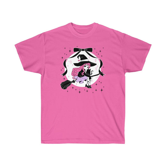 LILITH Witch T-Shirt (Fuchsia) by fawnbomb