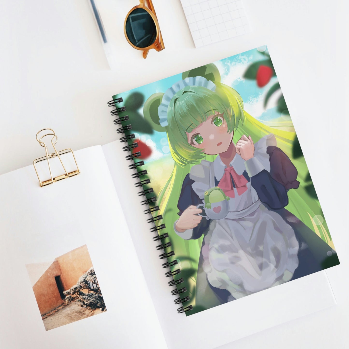 Kaeru Lined Spiral Notebook