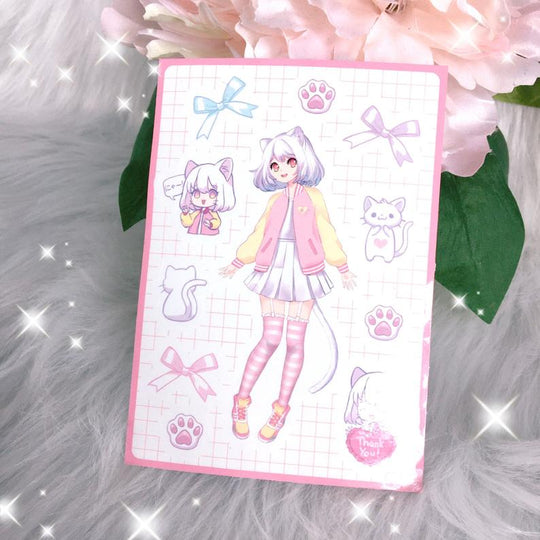 Mieko A6 Sticker Sheet